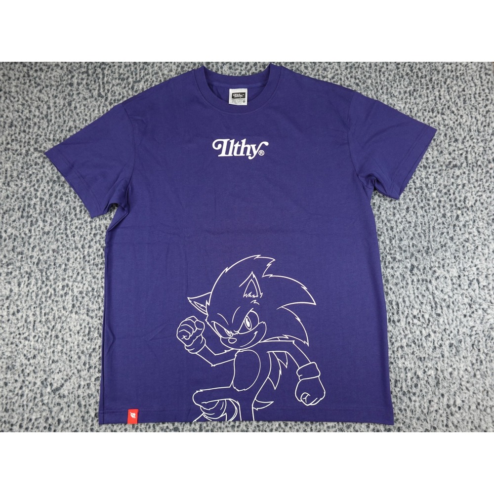 Ilthy Sonic The Hedgehog 3 T-Shirt Mens Medium Purple Graphic Streetwear Tee